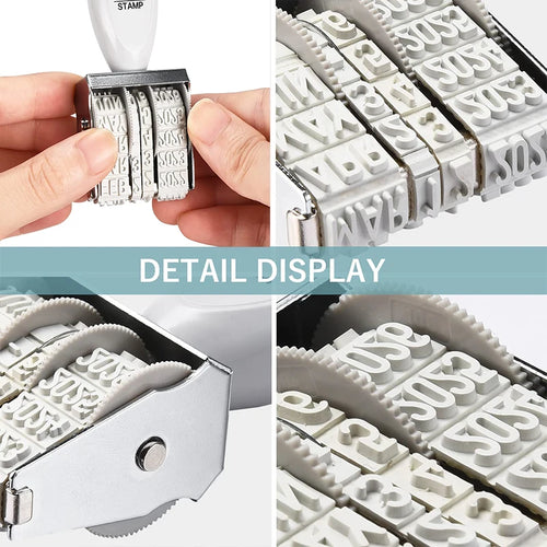 Adjustable Date Stamp with Ink Pad