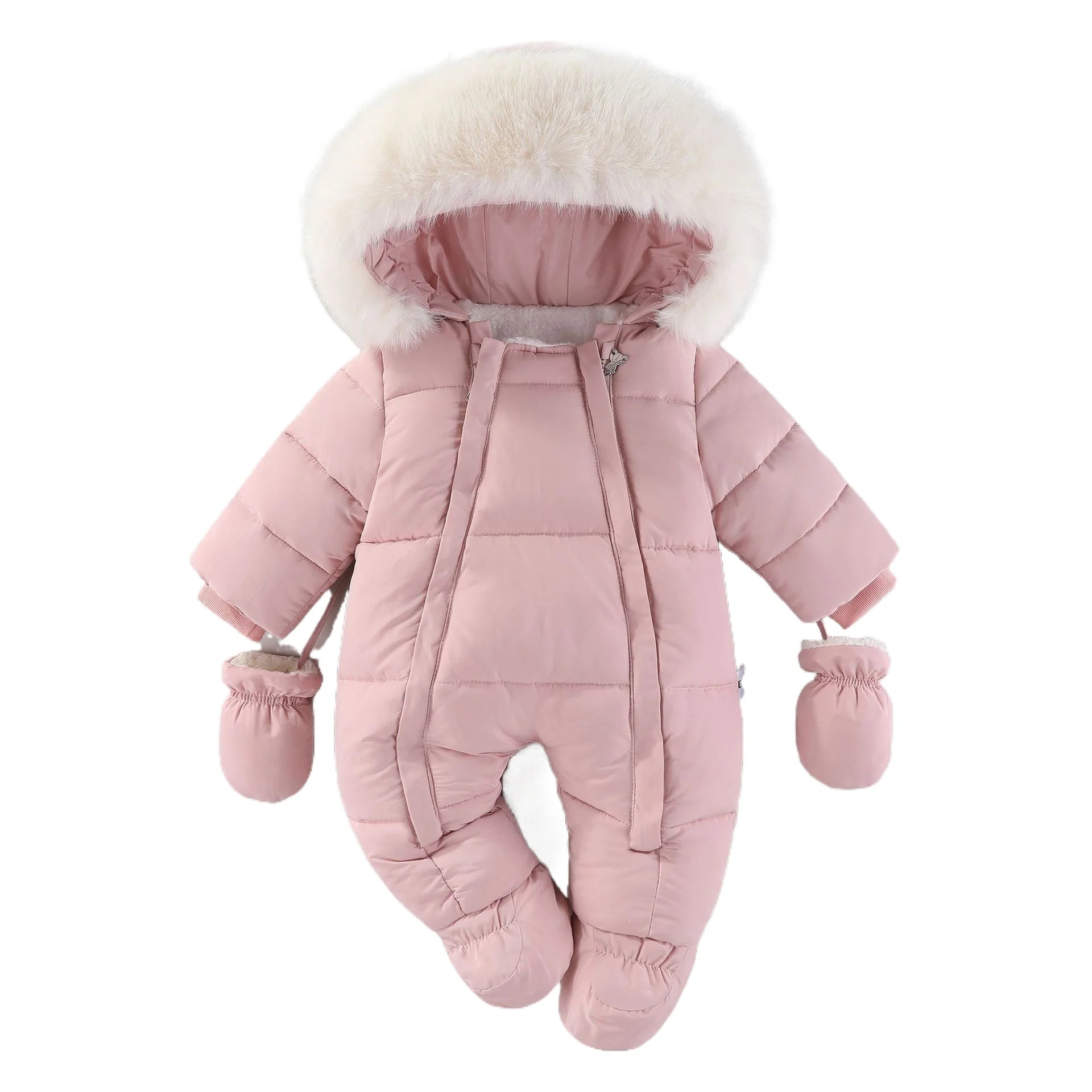 Baby Hooded Snowsuit Romper