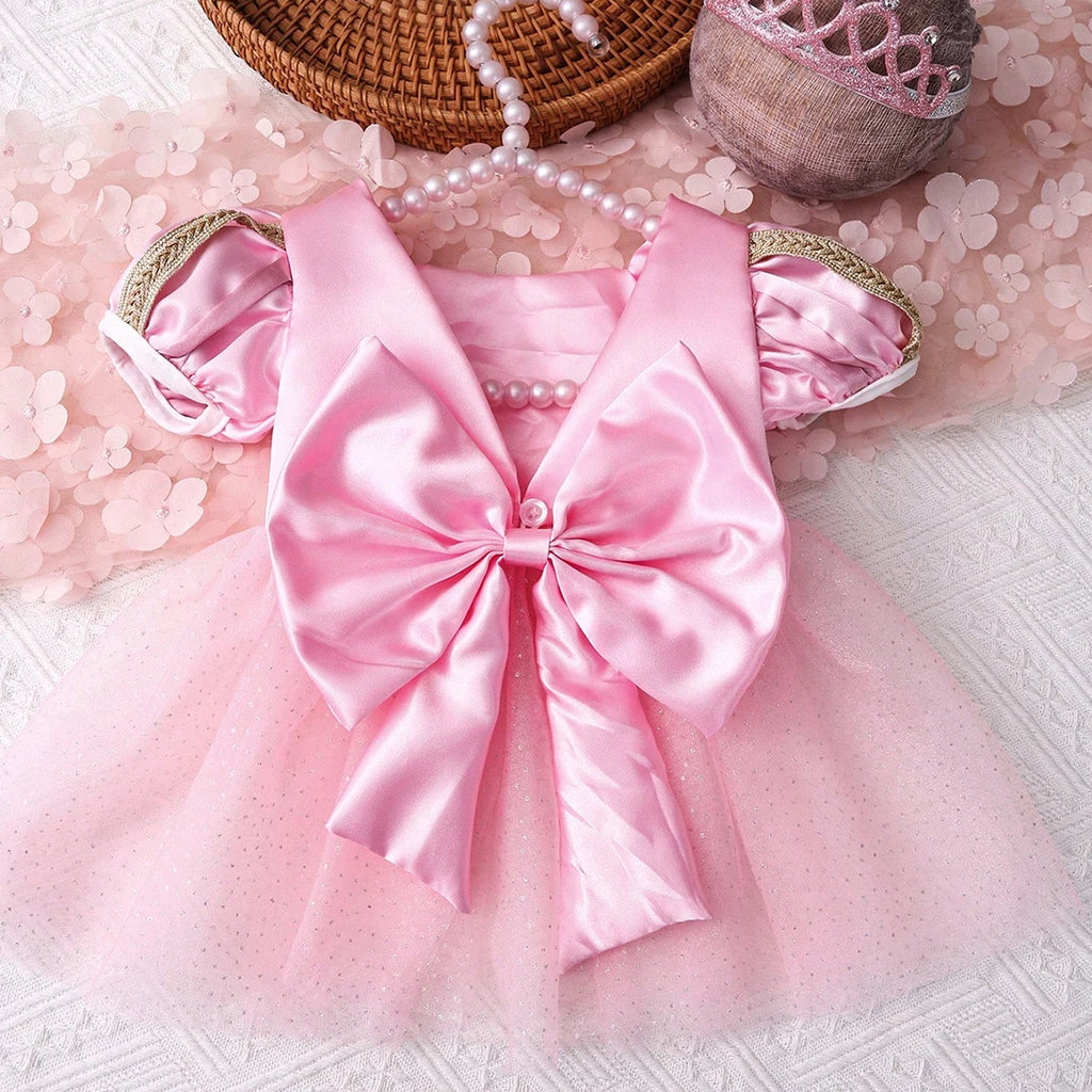 Newborn Tulle Dress & Bow Set