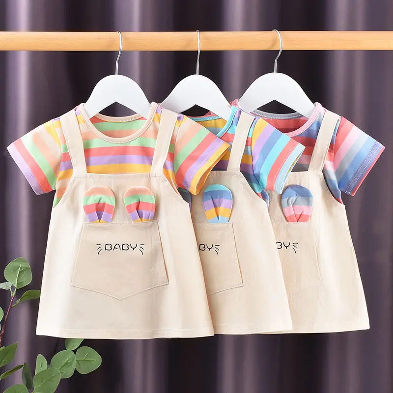 Girls Two-Piece Summer Dress