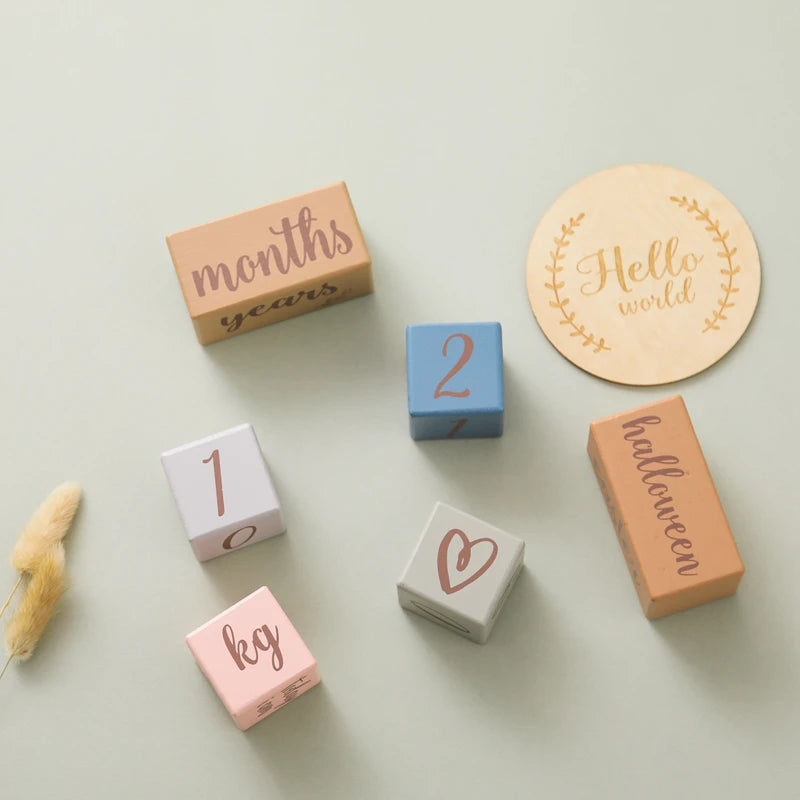 Wooden Baby Milestone Card Set