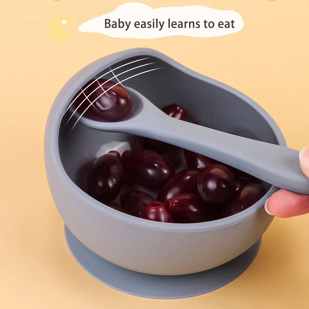 Silicone Suction Training Bowl Set
