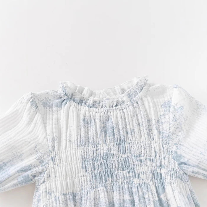 Baby Girls Cotton Print Jumpsuit