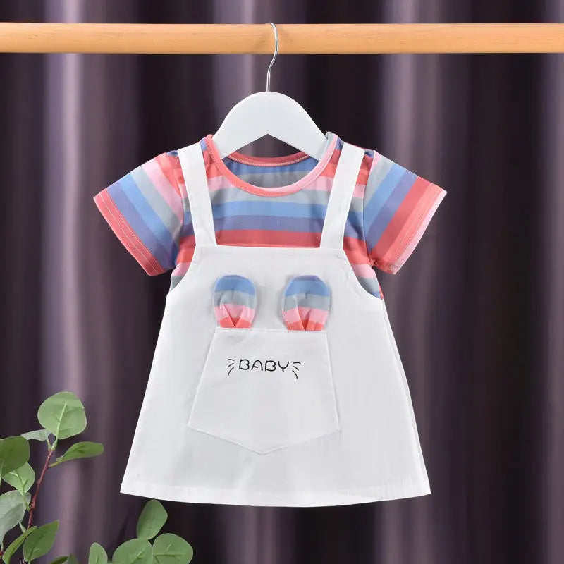 Girls Two-Piece Summer Dress