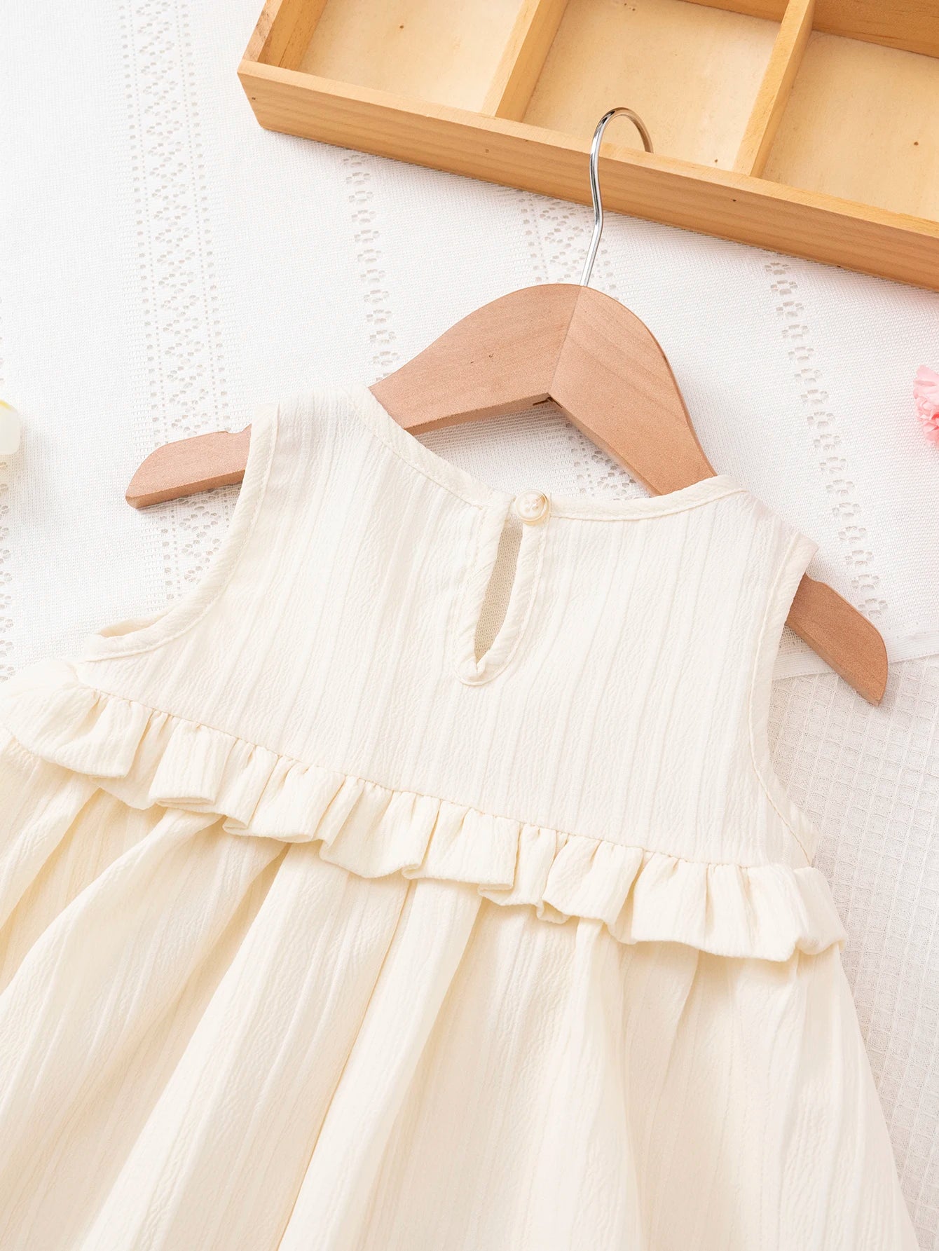 Girls Ruffle Hem Casual Dress