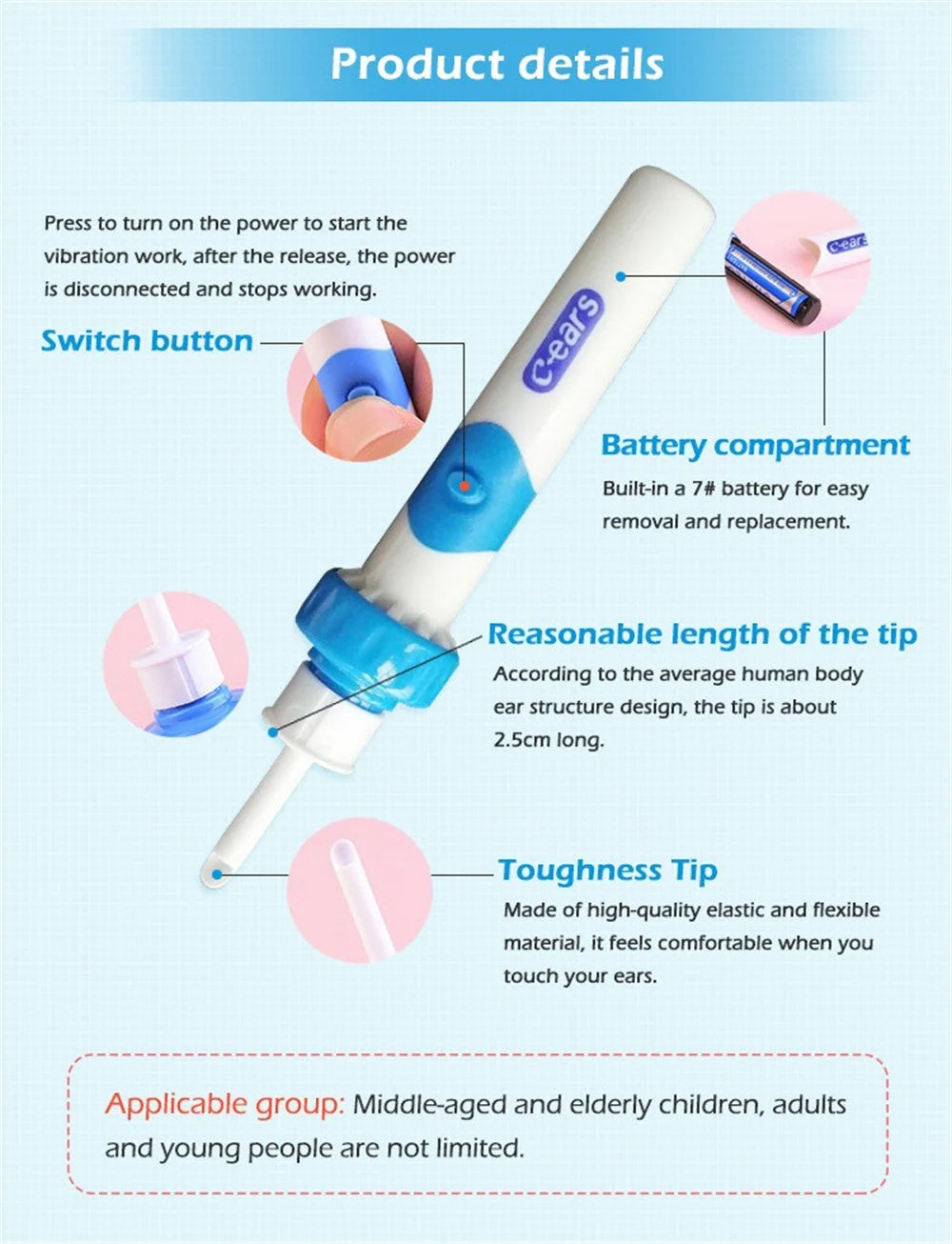Electric Ear Wax Removal Tool