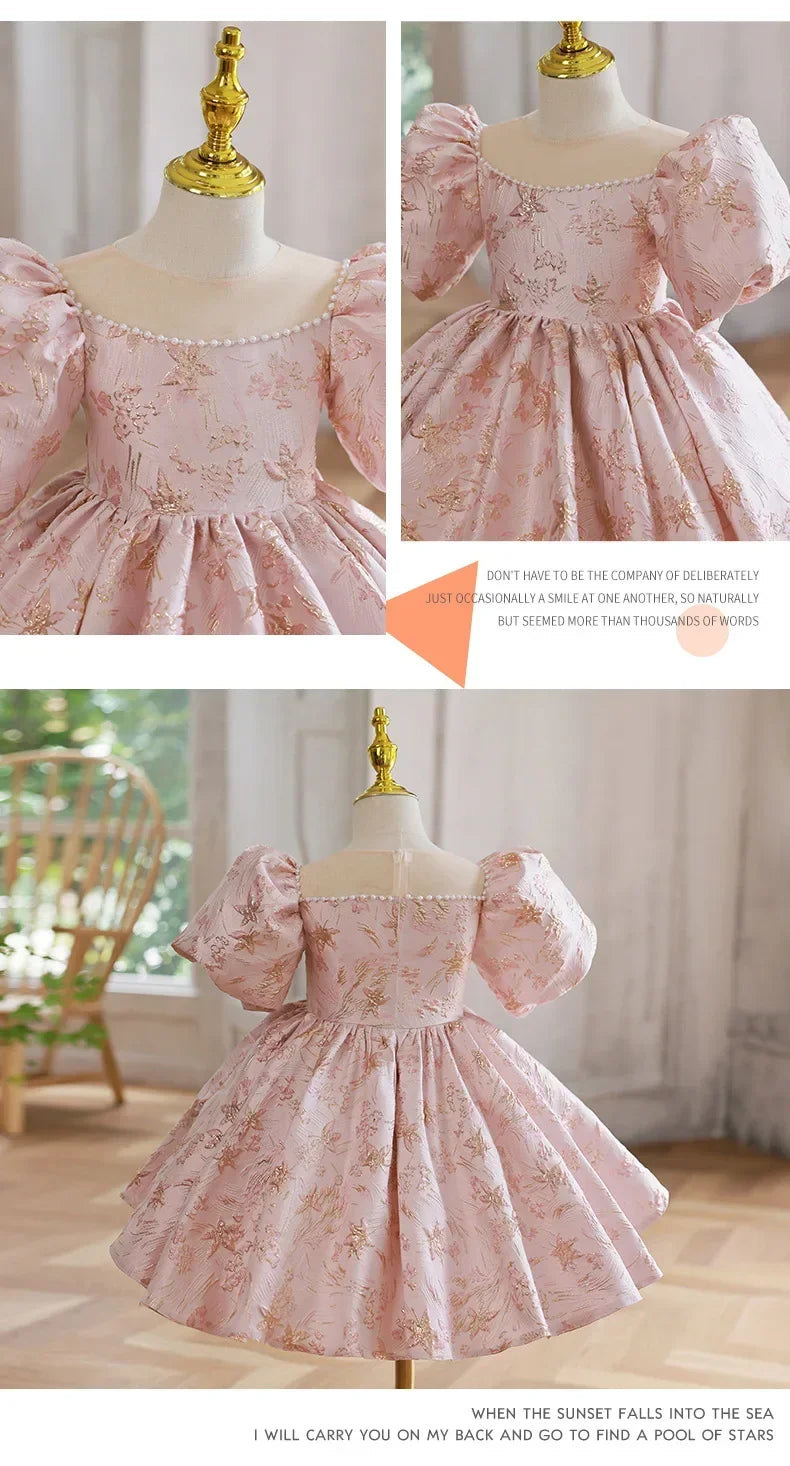 Girls Floral Princess Dress