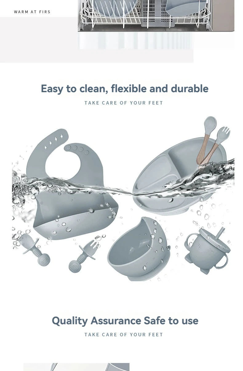 Baby Silicone Tableware Set