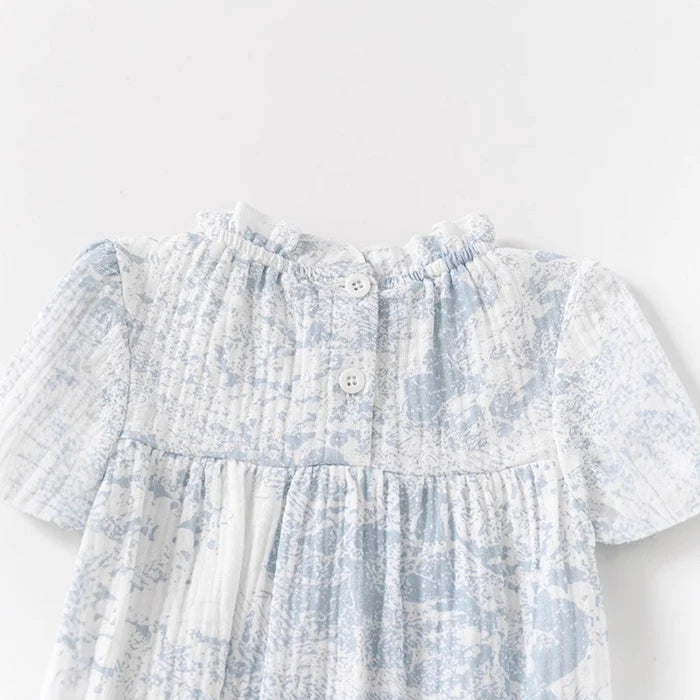 Baby Girls Cotton Print Jumpsuit (0-24M)