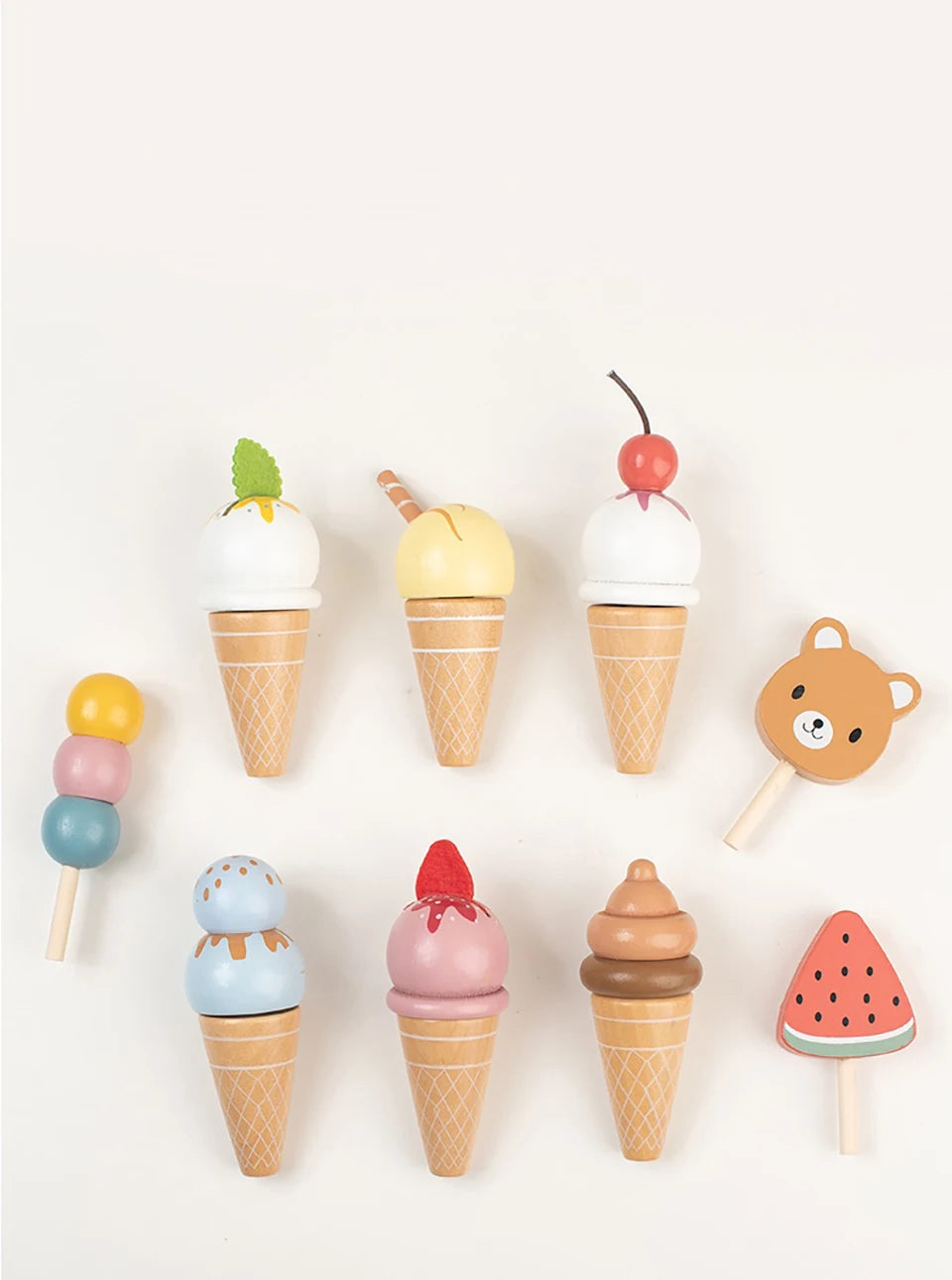Wooden Ice Cream Play Set