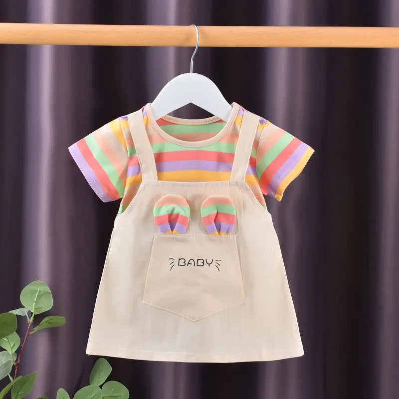Girls Two-Piece Summer Dress