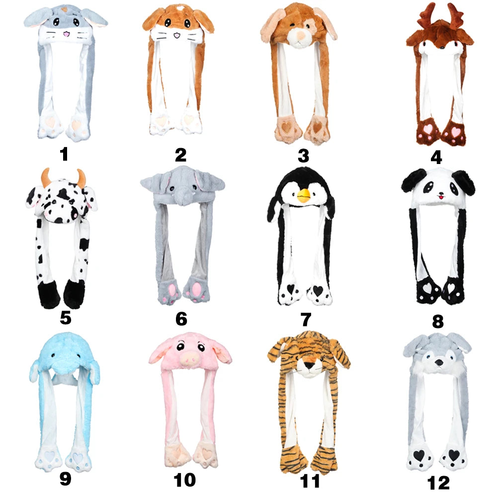 Funny Plush Animal Ear Hat