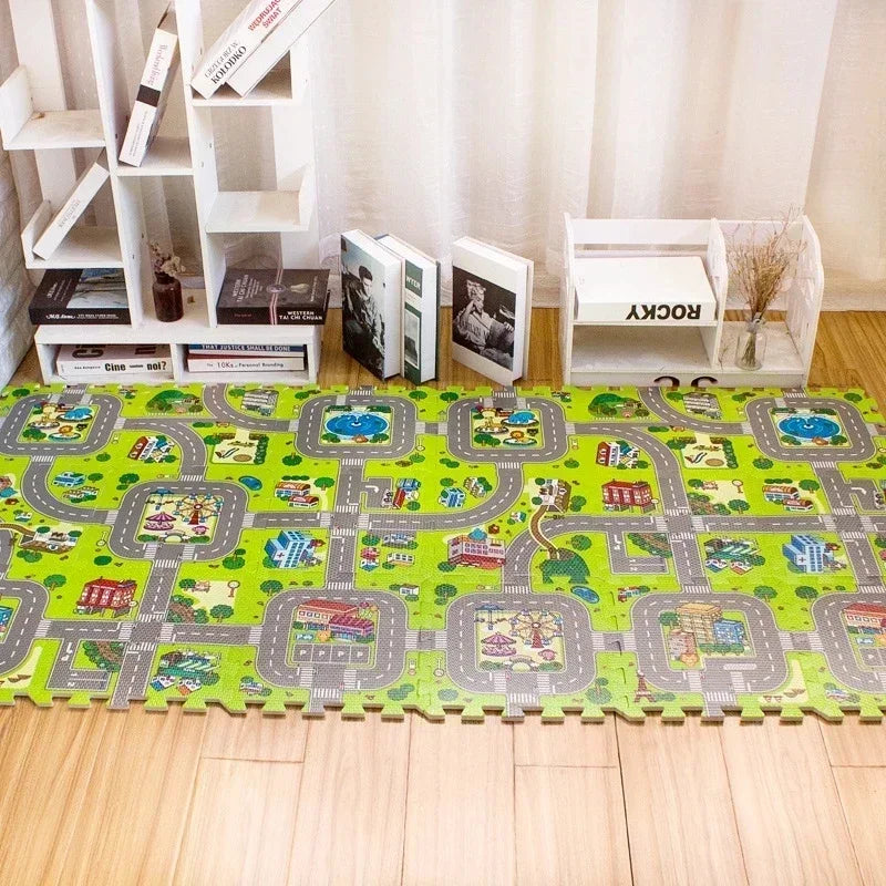 Baby Road Traffic Puzzle Play Mat