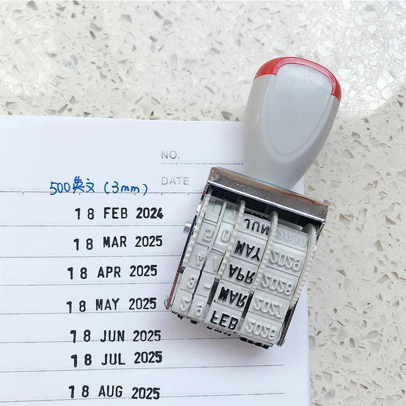 Adjustable Date Stamp with Ink Pad