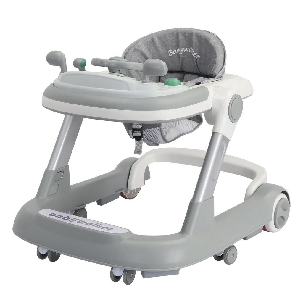 Foldable Baby Activity Push Walker with Music Tray