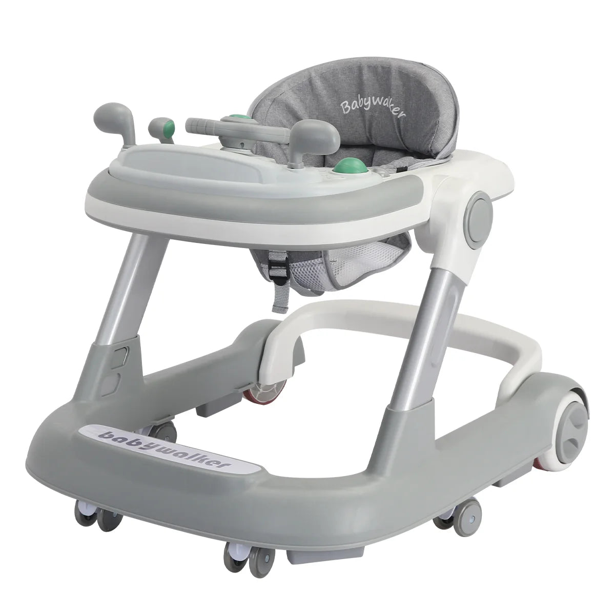 Foldable Baby Activity Push Walker with Music Tray