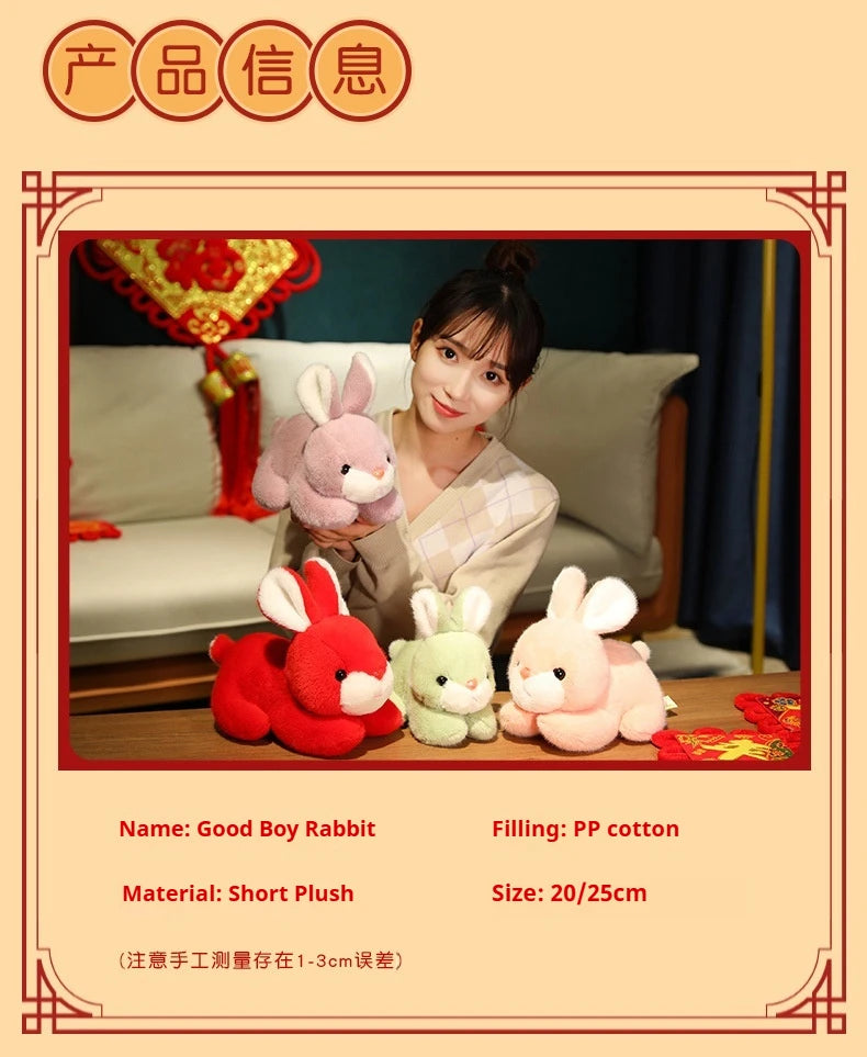 Cute Rabbit Plush Stuffed Animal Doll