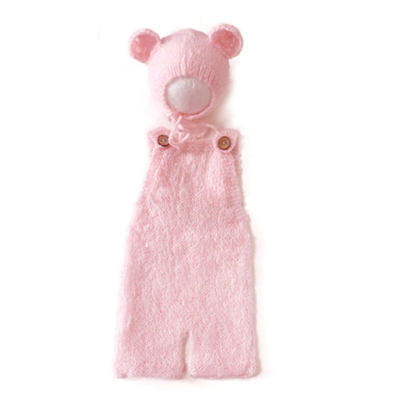 Newborn Bear Hat Romper Outfit