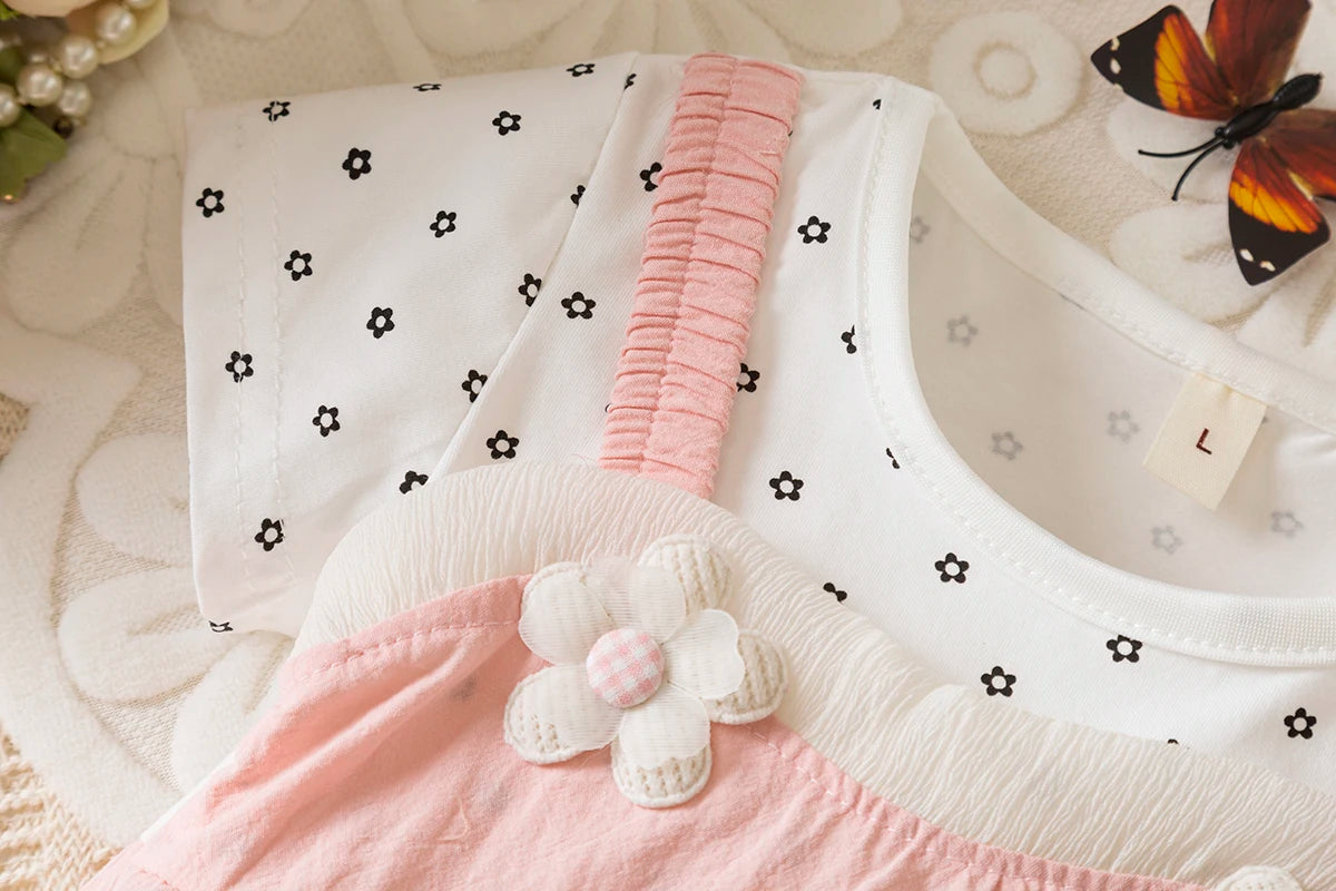 Little Floral Short Sleeved Baby Girl Dress