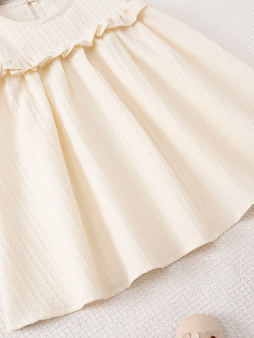 Girls Ruffle Hem Casual Dress