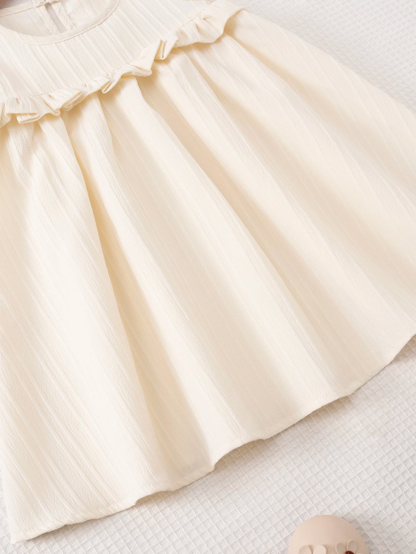 Girls Ruffle Hem Casual Dress