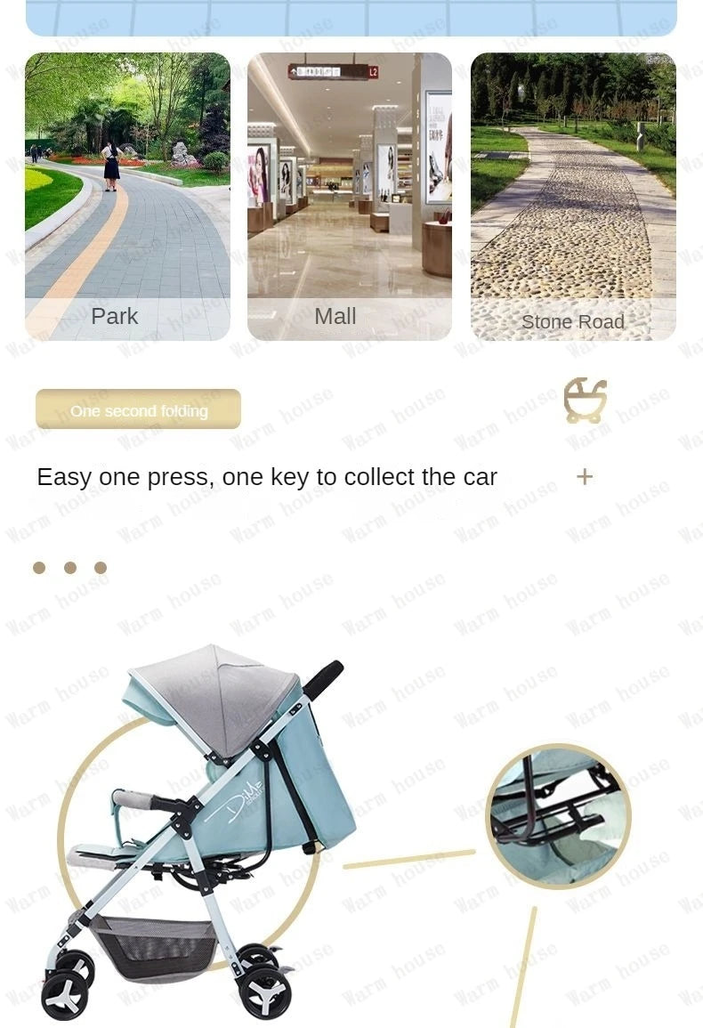 Detachable Twin Baby Stroller