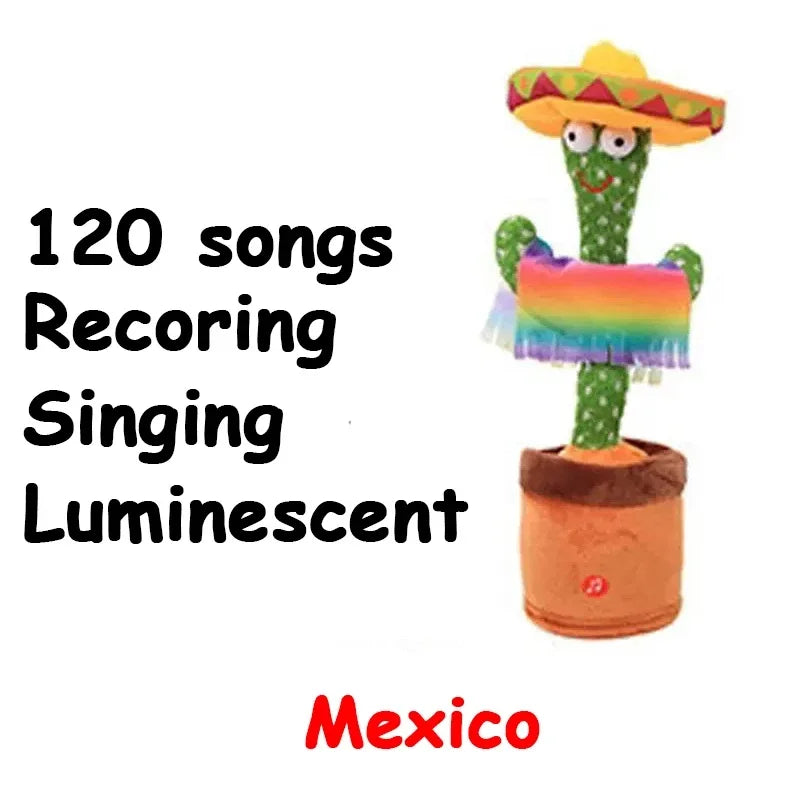 Dancing Cactus Talking Plush Toy with Voice Changer
