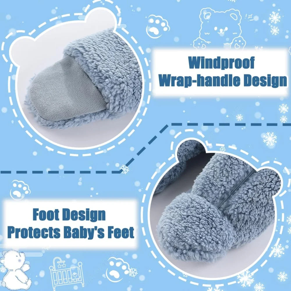 Newborn Double Zip Hooded Jumpsuit