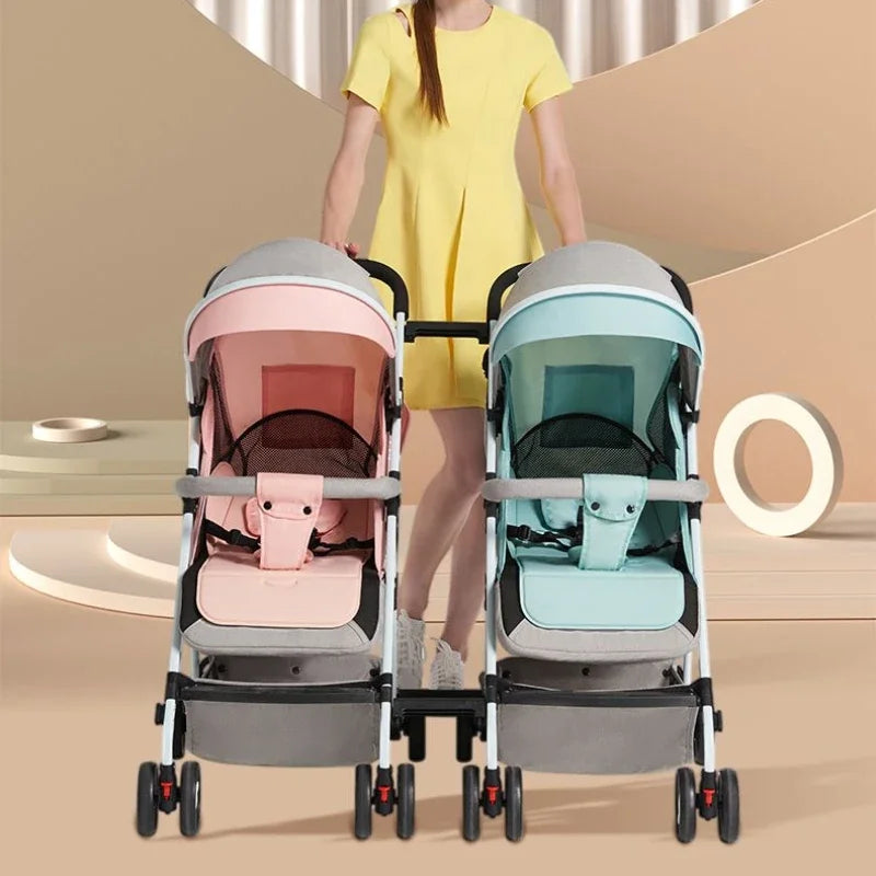 Detachable Twin Baby Stroller