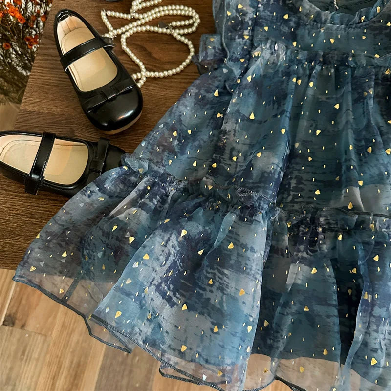 Girls Fairy Mesh Summer Dress