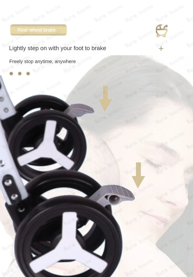 Detachable Twin Baby Stroller