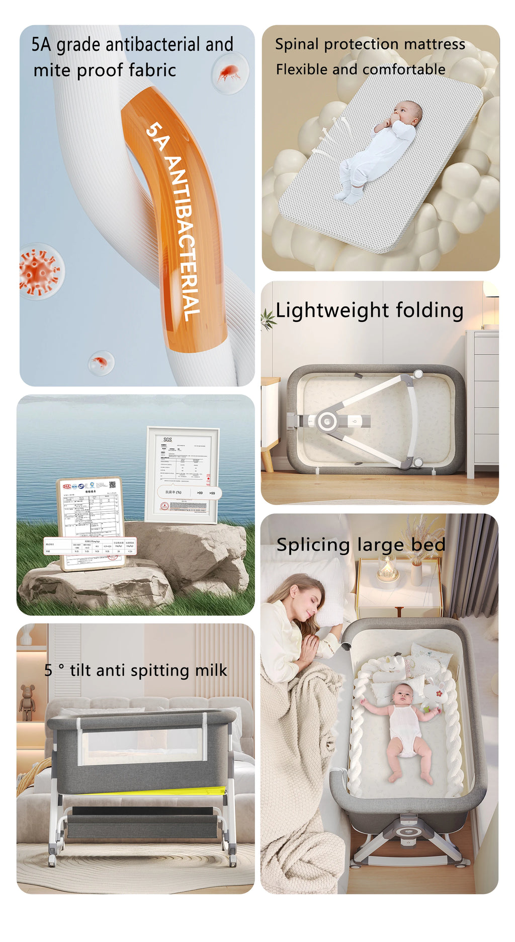 Baby Crib with Mosquito Net