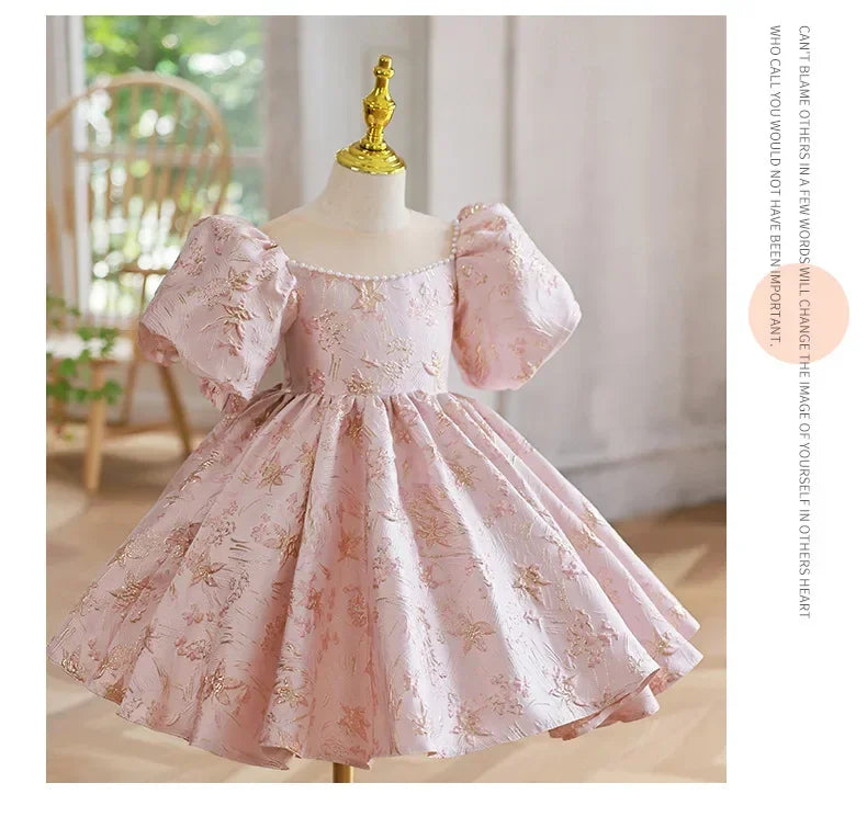 Girls Floral Princess Dress
