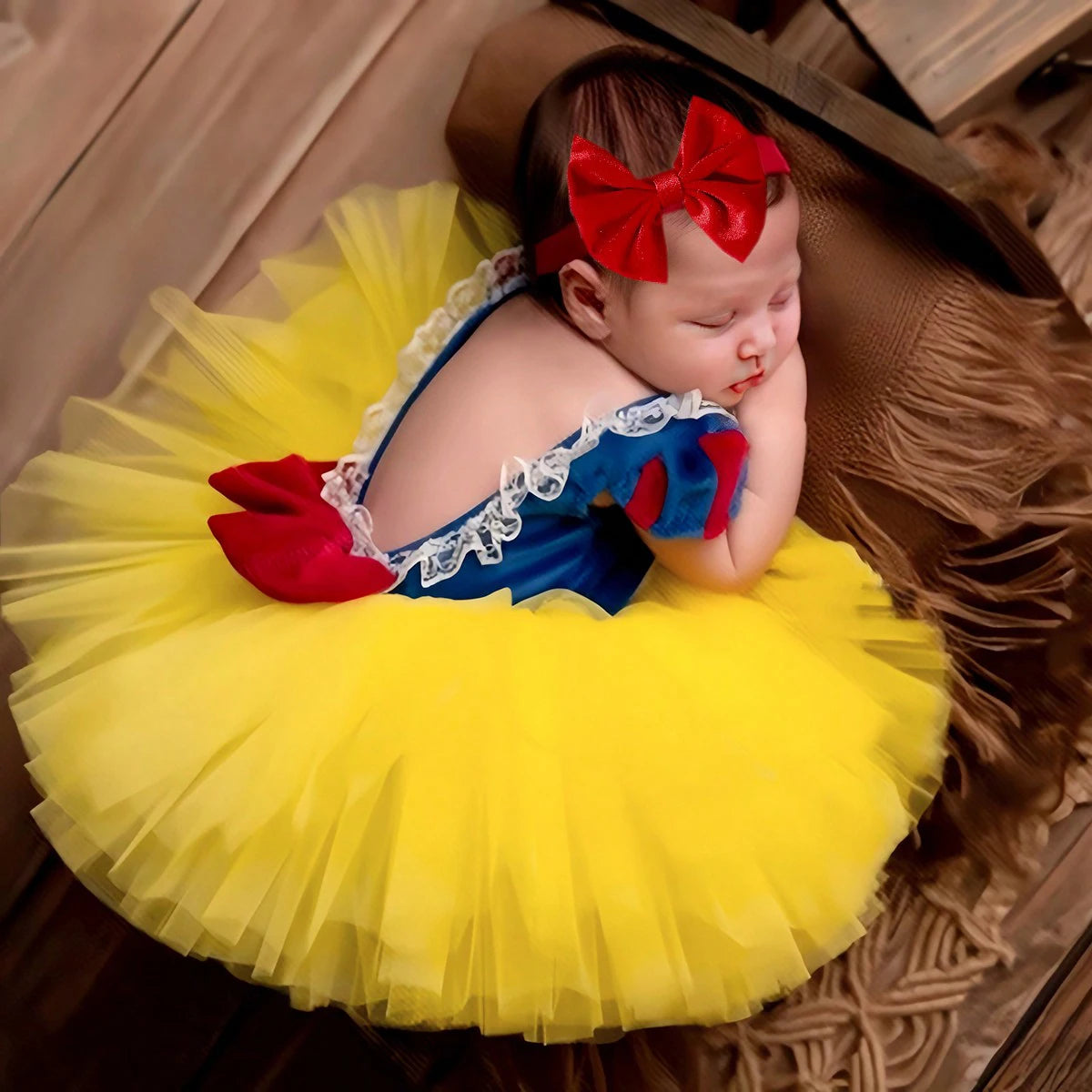 Newborn Tulle Dress & Bow Set