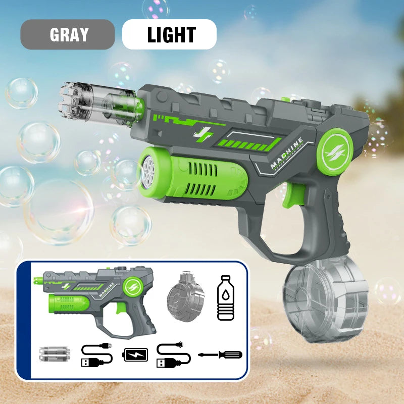 2-in-1 Electric Water Gun & Bubble Blaster