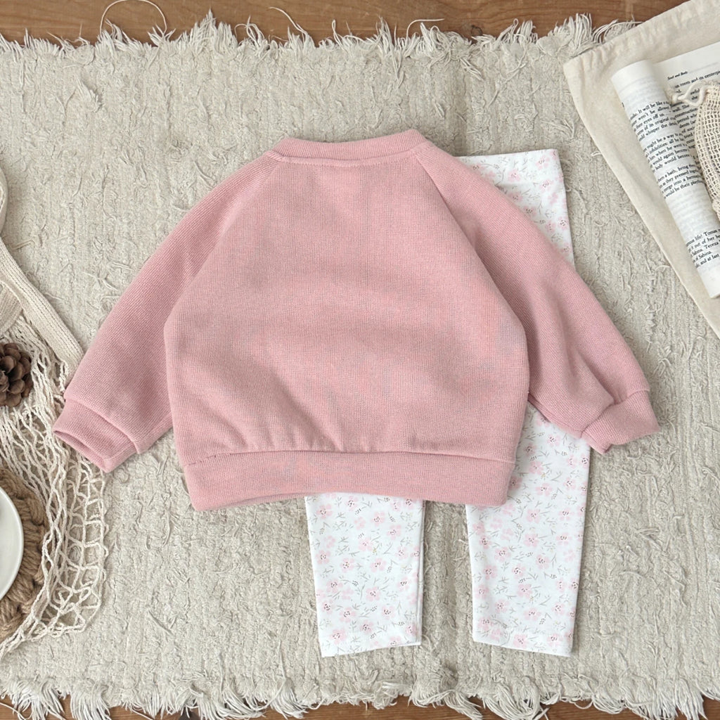 Swan Pattern Pullover Sweatshirt