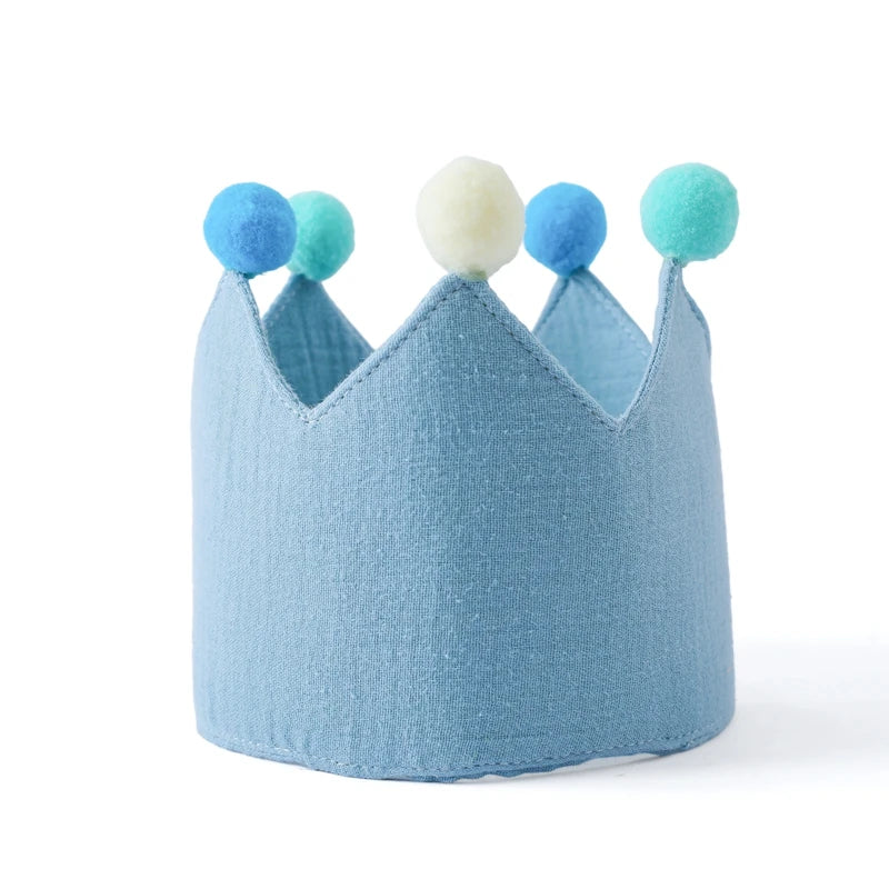 Baby Birthday Crown Hat Set