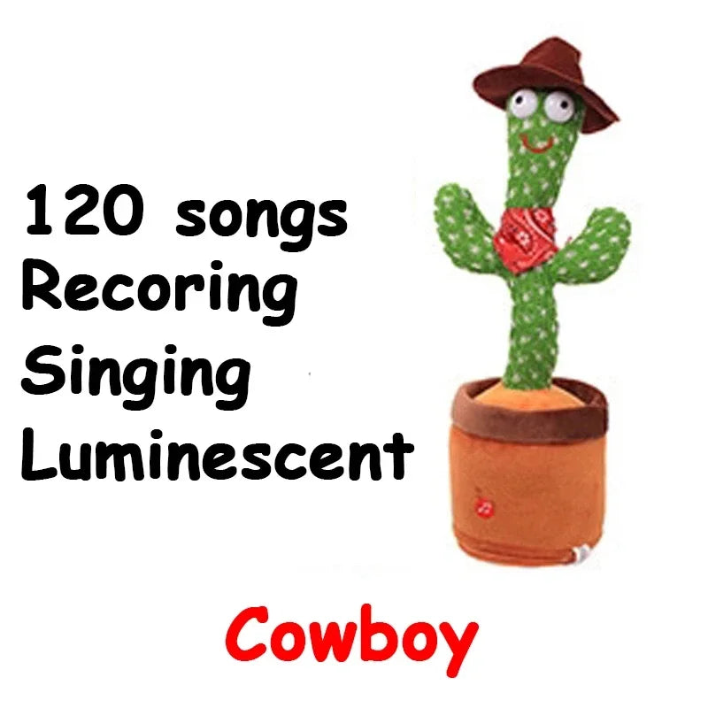 Dancing Cactus Talking Plush Toy with Voice Changer