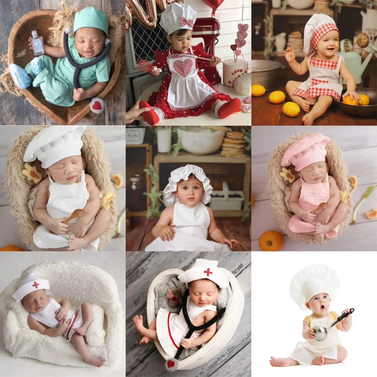 Baby Chef Costume Set
