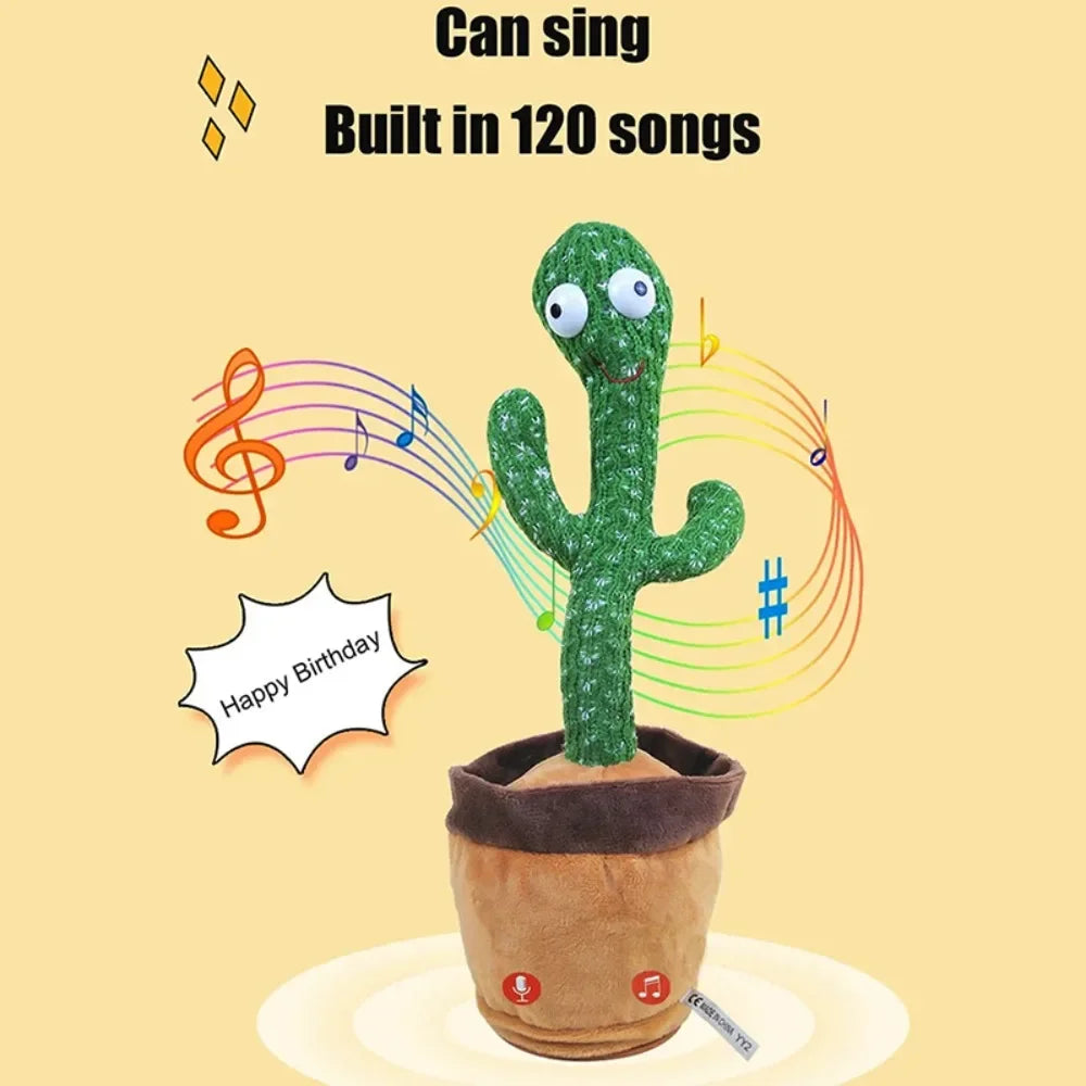 Dancing Cactus Talking Plush Toy with Voice Changer
