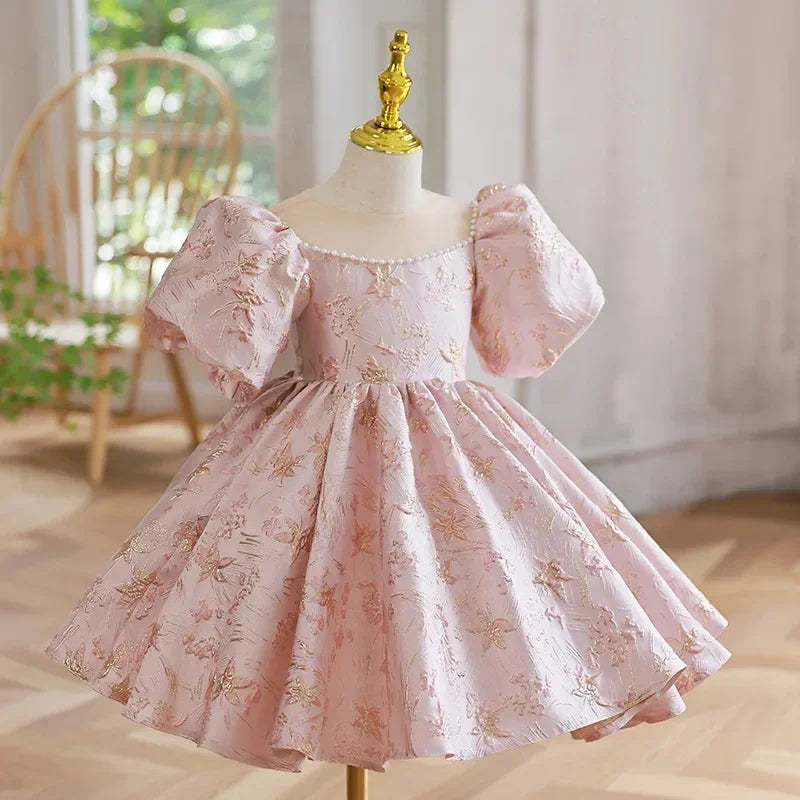 Girls Floral Princess Dress
