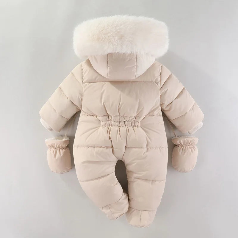 Baby Hooded Snowsuit Romper