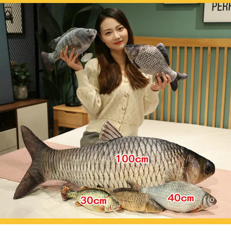 Fish Plush Pillow & Stuffed Toy