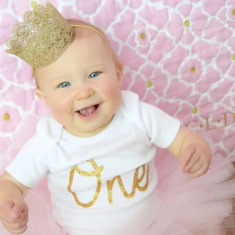 3D Crown Baby Headband