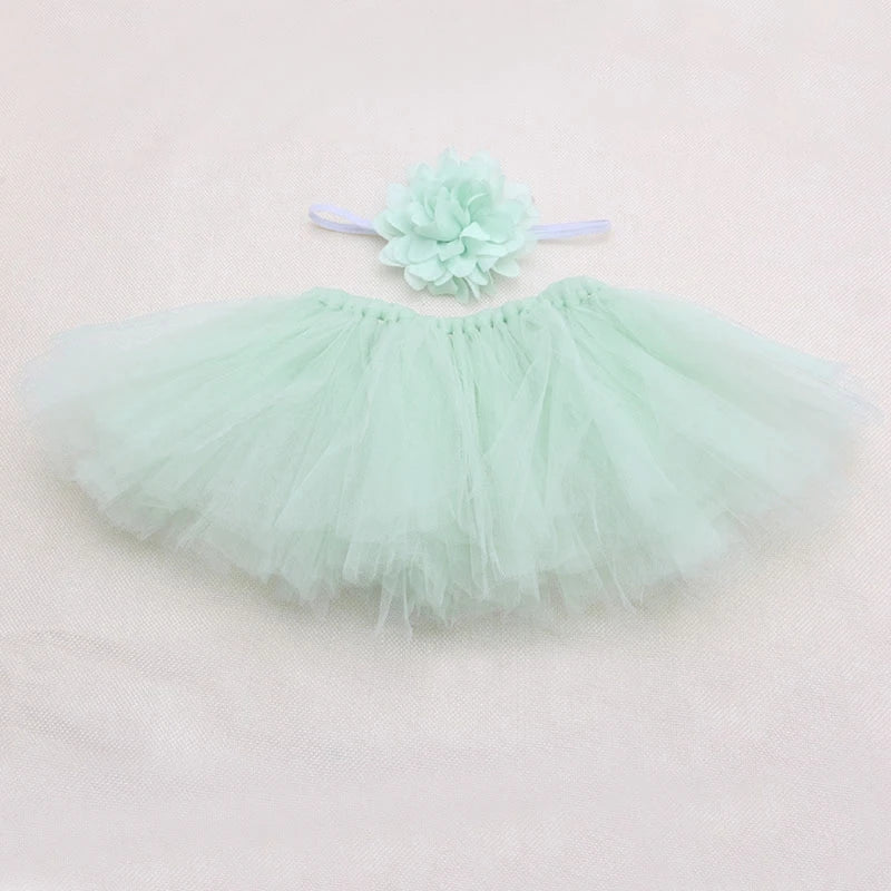 Newborn Girl Puffy Skirt Set