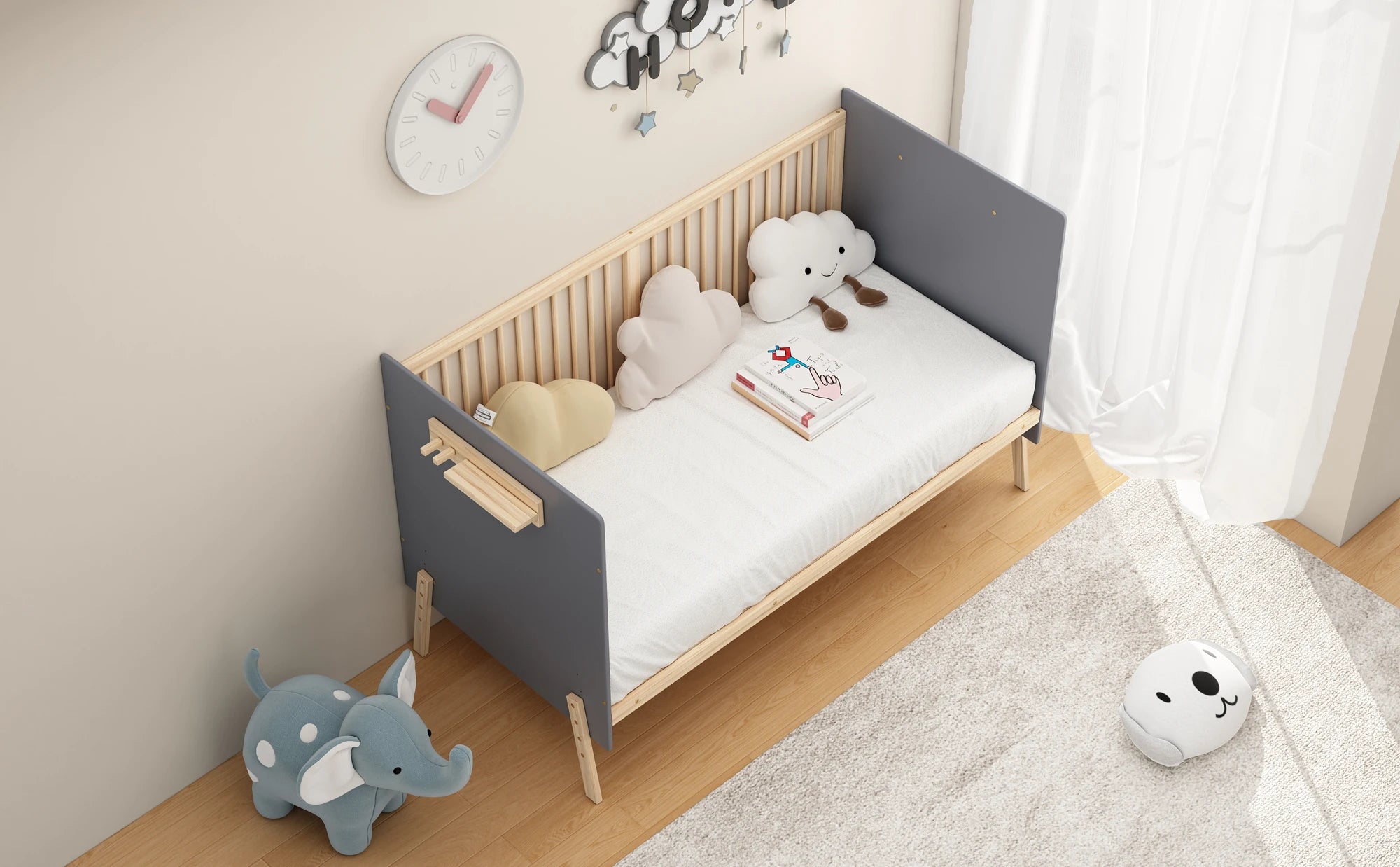Solid Wood Baby Cot