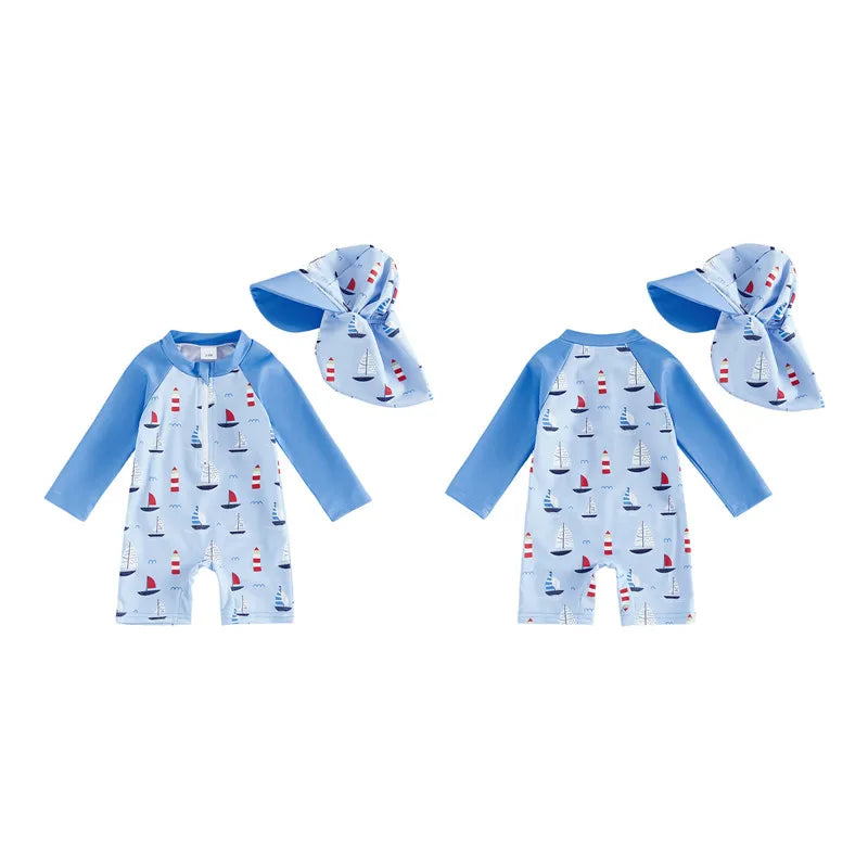 Toddler Rash Guard Swimsuit Set