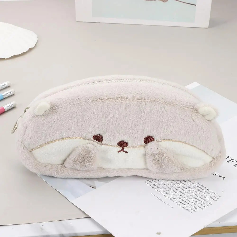 Plush Otter Pen Bag