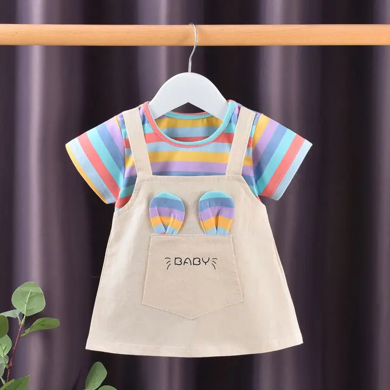 Girls Two-Piece Summer Dress