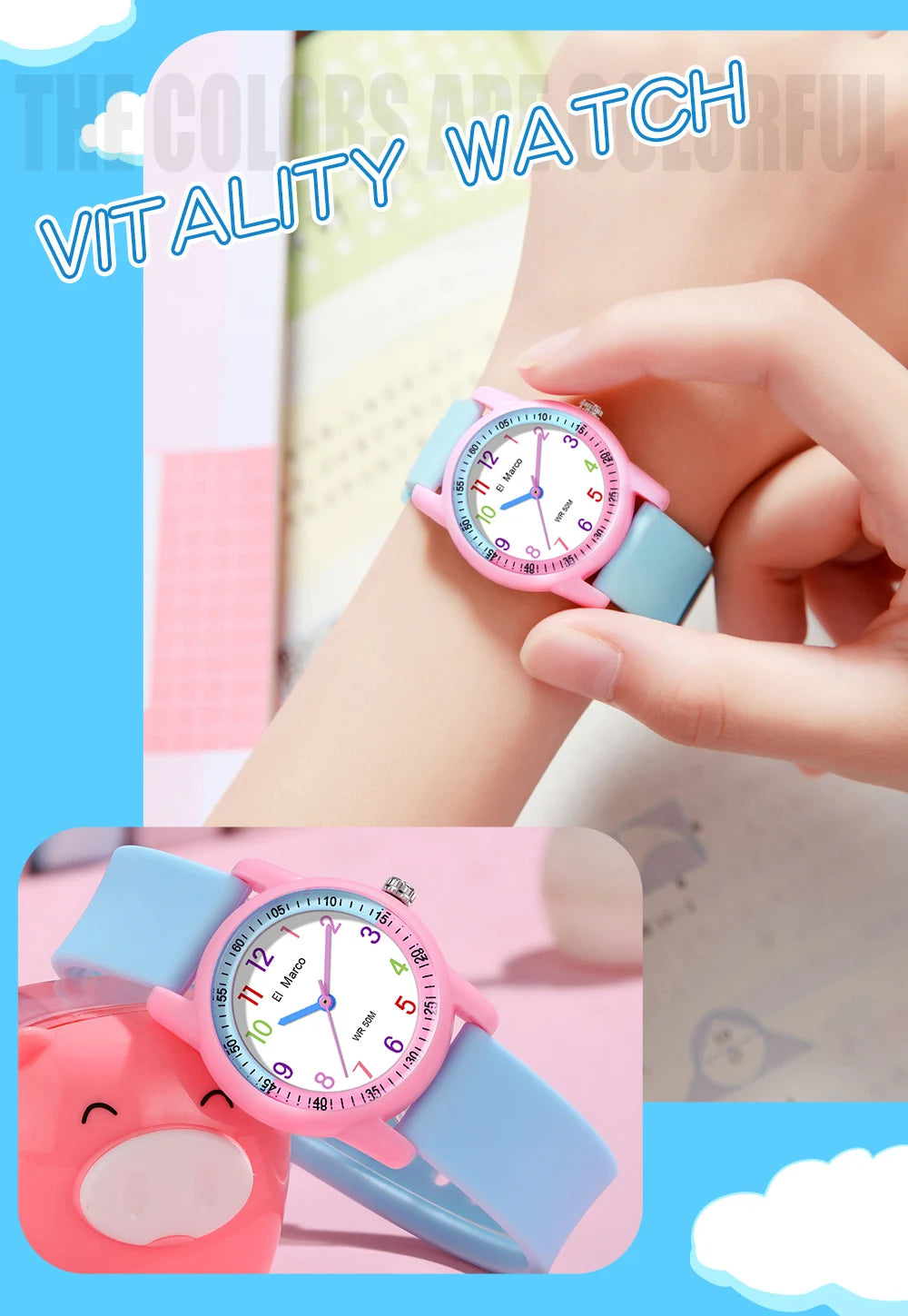 SANDA Kids Sports Quartz Watch